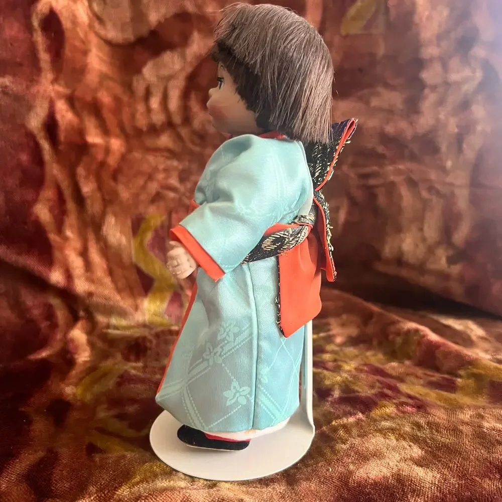 Vintage 80s Madame Alexander Japanese Girl Doll 570 Kimono Wagasa 8 Inch Japan